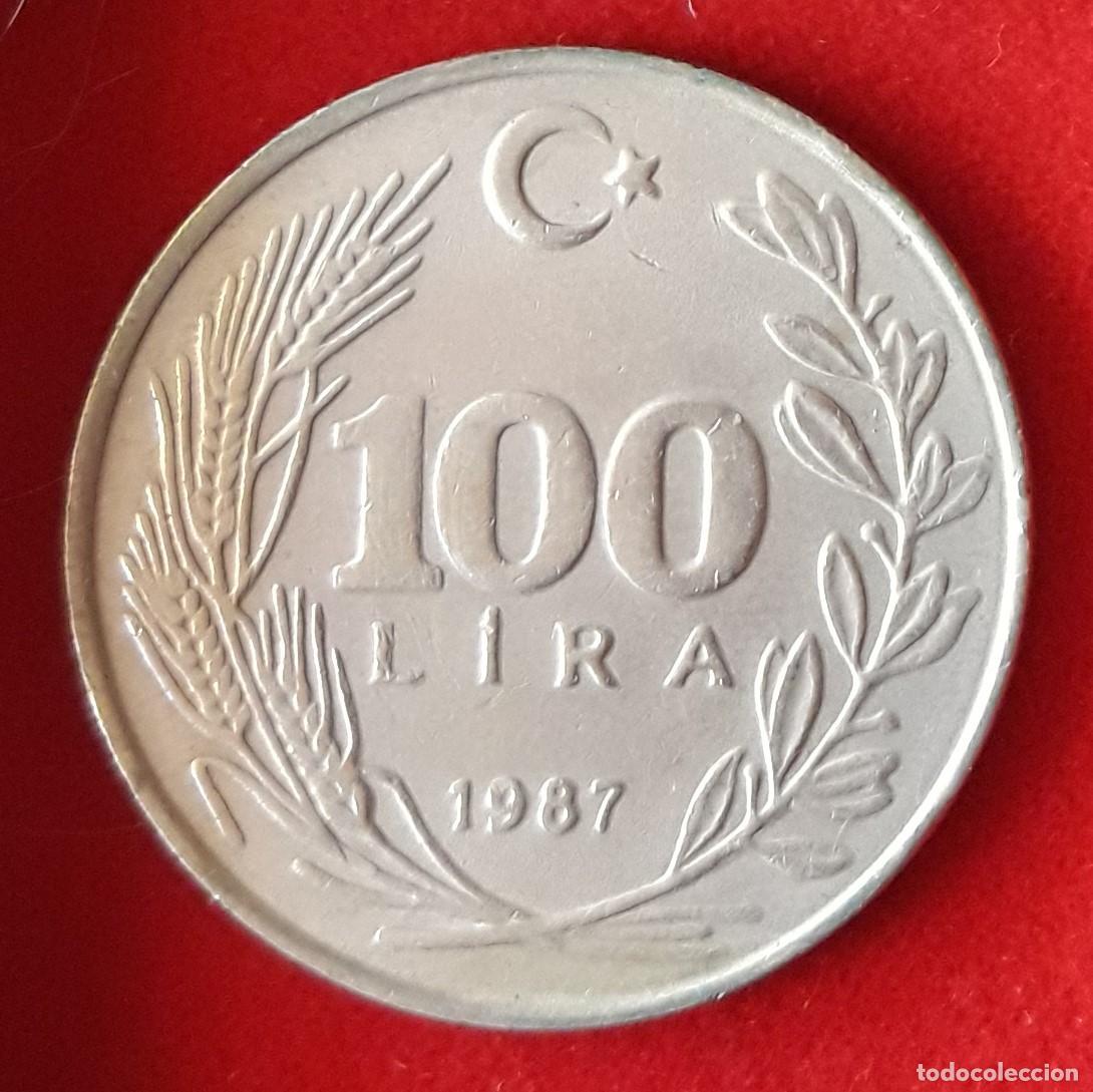 Monedas antiguas de Asia: MONEDA DE TURQU&Iacute;A 1987 - 100 LIRAS - COBRE-N&Iacute;QUEL (1)