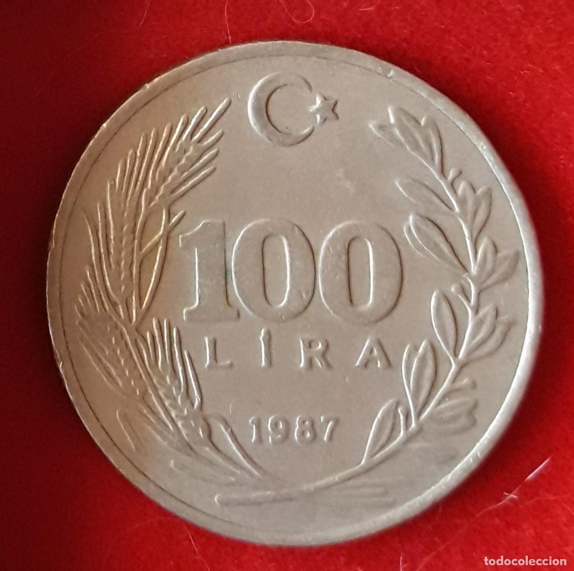 Monedas antiguas de Asia: MONEDA DE TURQU&Iacute;A 1987 - 100 LIRAS - COBRE-N&Iacute;QUEL (2)