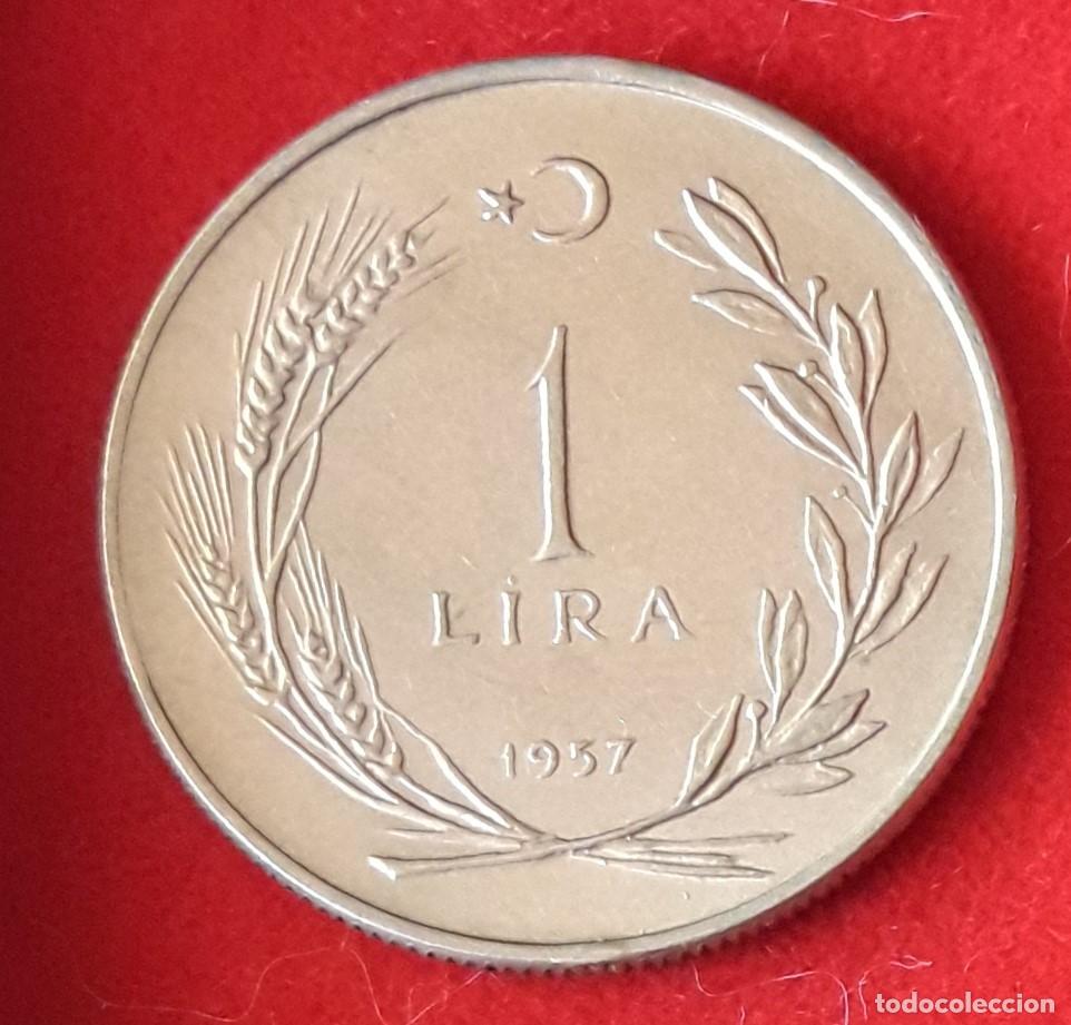 Monedas antiguas de Asia: MONEDA DE TURQU&Iacute;A 1957 - 1 LIRA - COBRE-N&Iacute;QUEL