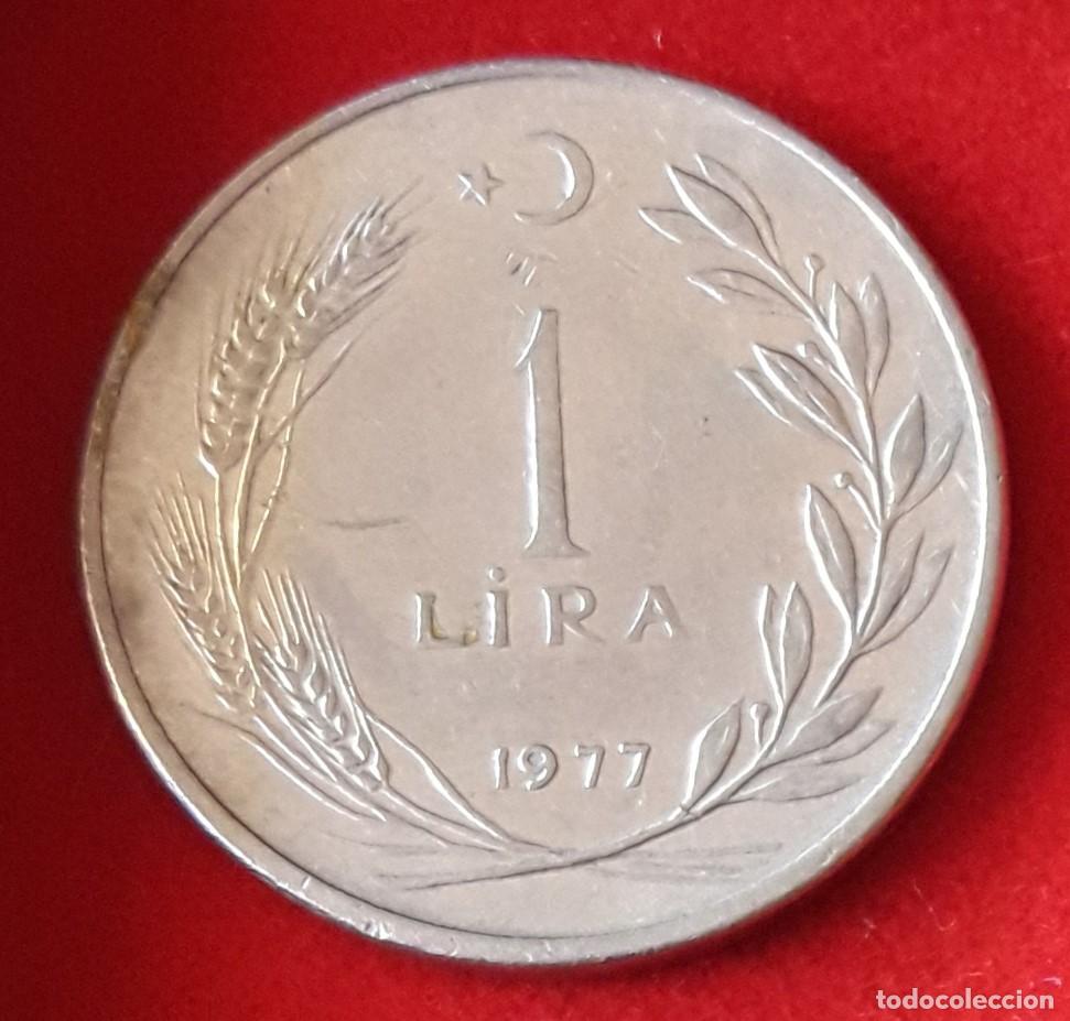 Monedas antiguas de Asia: MONEDA DE TURQU&Iacute;A 1977 - 1 LIRA - COBRE-N&Iacute;QUEL