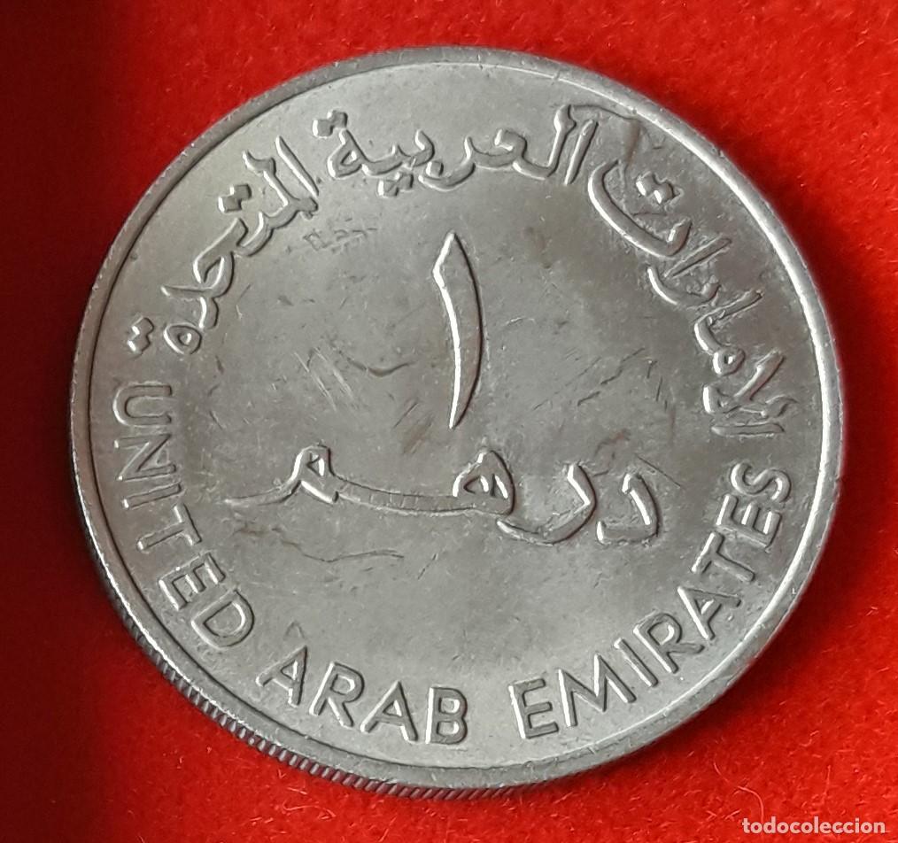 Monedas antiguas de Asia: MONEDA DE EMIRATOS &Aacute;RABES UNIDOS 1987 - 1 DIRHAM - COBRE-N&Iacute;QUEL