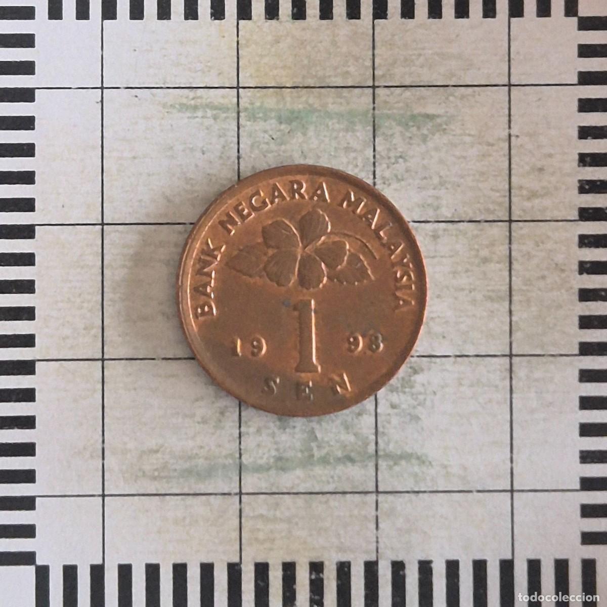 Monedas antiguas de Asia: 10 SEN, MALASIA. 1998. (KM#49).