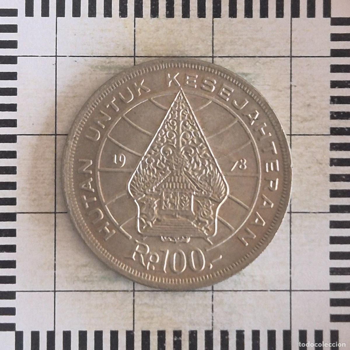 Monedas antiguas de Asia: 100 RUPIAH, INDONESIA. 1978. (KM#42).