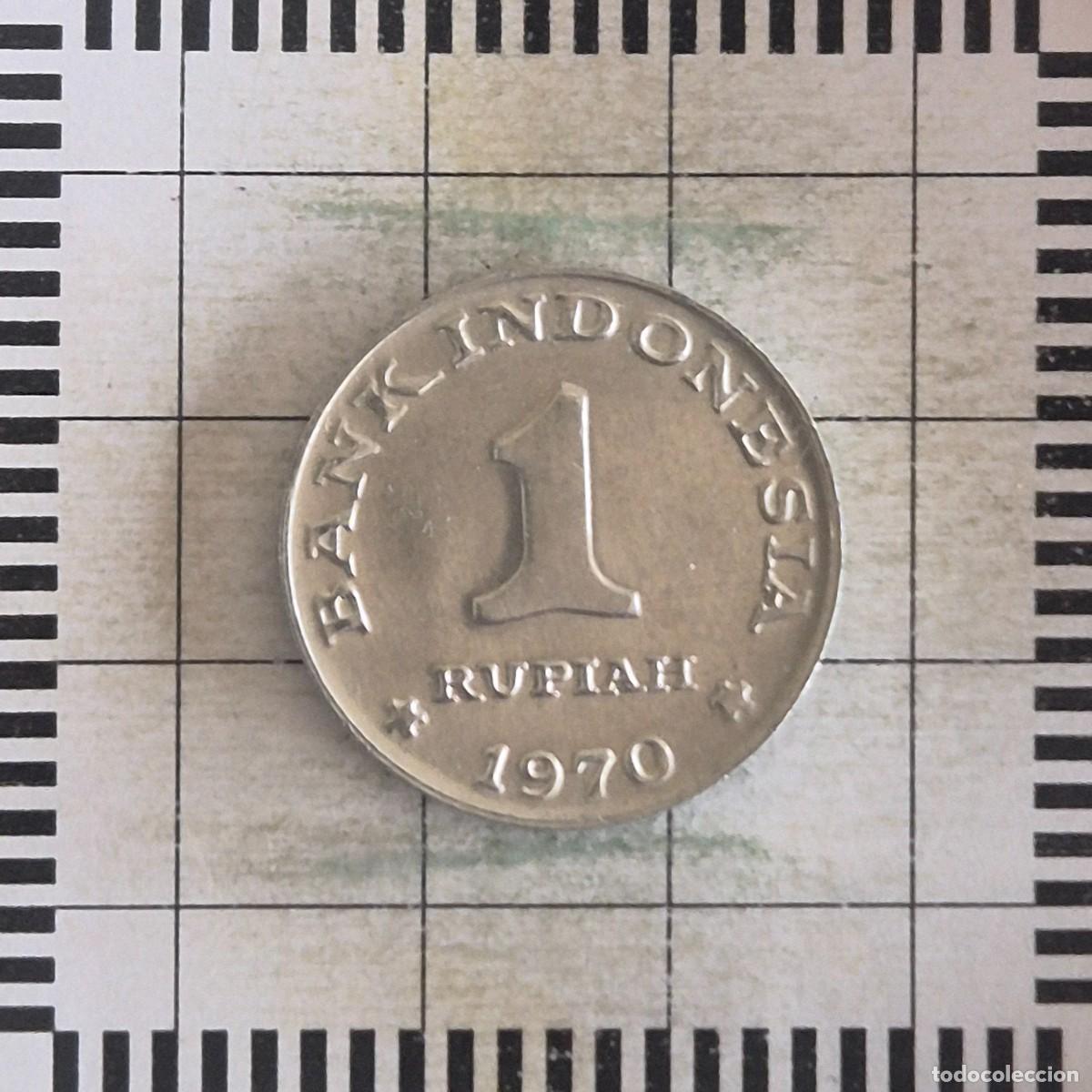 Monedas antiguas de Asia: 1 RUPIAH, INDONESIA. 1970. (KM#20).