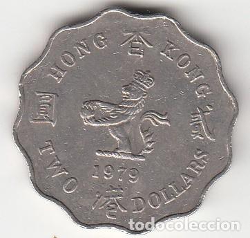 Monedas antiguas de Asia: HONG KONG - 2 DOLARES DE 1979 DE LA REINA ELISABETH II