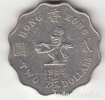 Monedas antiguas de Asia: HONG KONG - 2 DOLARES DE 1985 DE LA REINA ELISABETH II