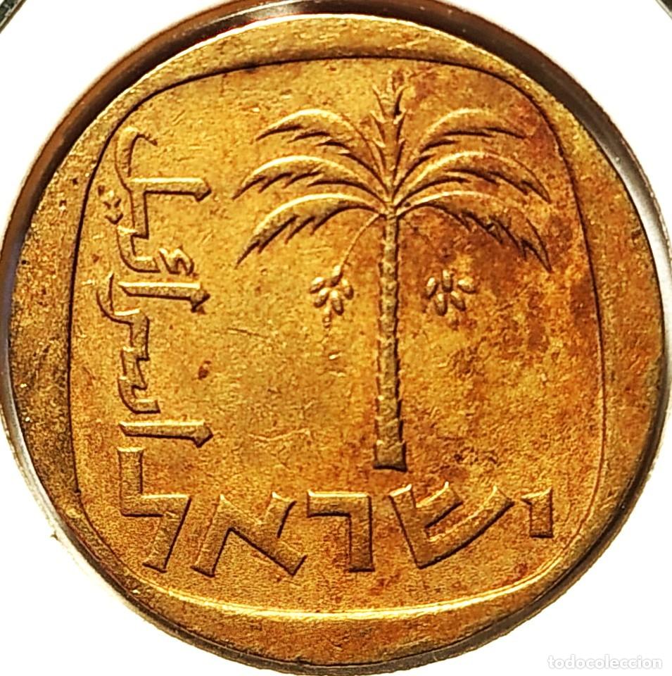 Monedas antiguas de Asia: ISRAEL (1960-1980) - 10 AGOROT JE 5721(1961) - A - 4,30 GR. BRONCE DE ALUMINIO - DIAMETRO 21,50 mm