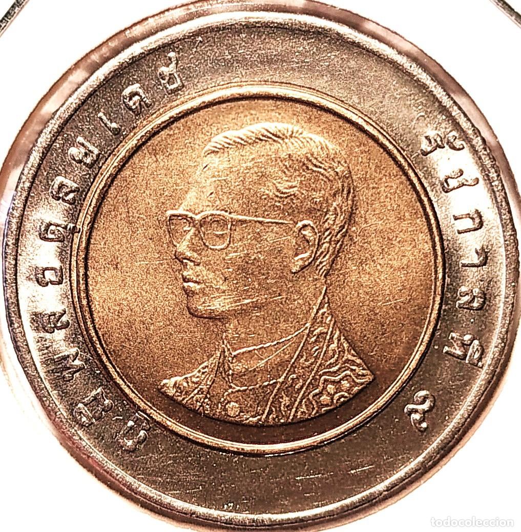 Monedas antiguas de Asia: TAILANDIA (1986-2017) - 10 BATH BE 2539 (1996) - REY RAMA IX - B - 8,50 GR. BIMETALICA-BRONCE DE ALU