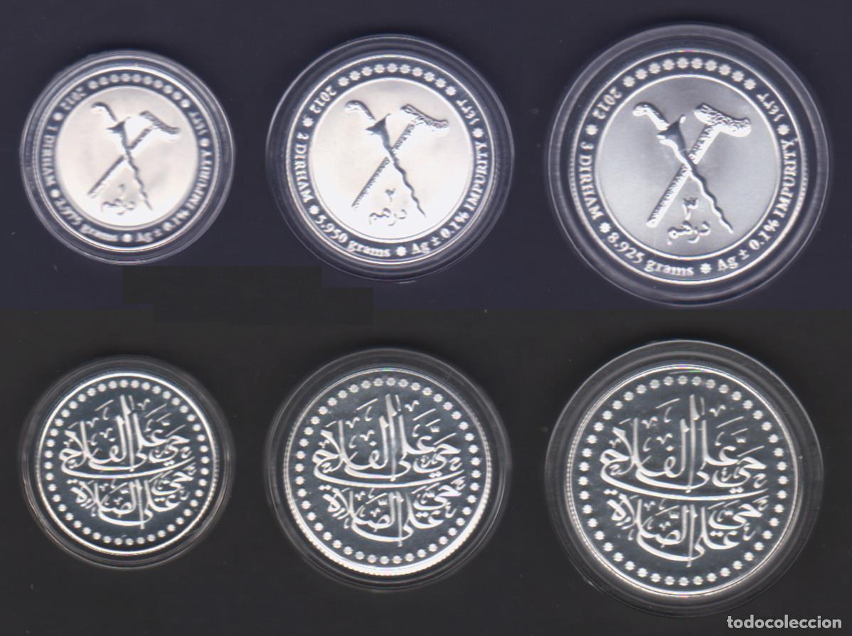 Alte M&uuml;nzen aus Asien: BRUNEI - 1 - 2 - Y 3 DIRHAM - 2012 - NO CIRCULADAS - PLATA