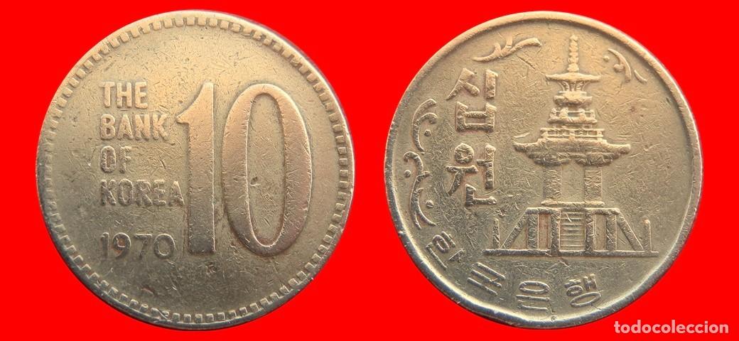 Monedas antiguas de Asia: 10 WON 1970 COREA DEL SUR KOREA-144643