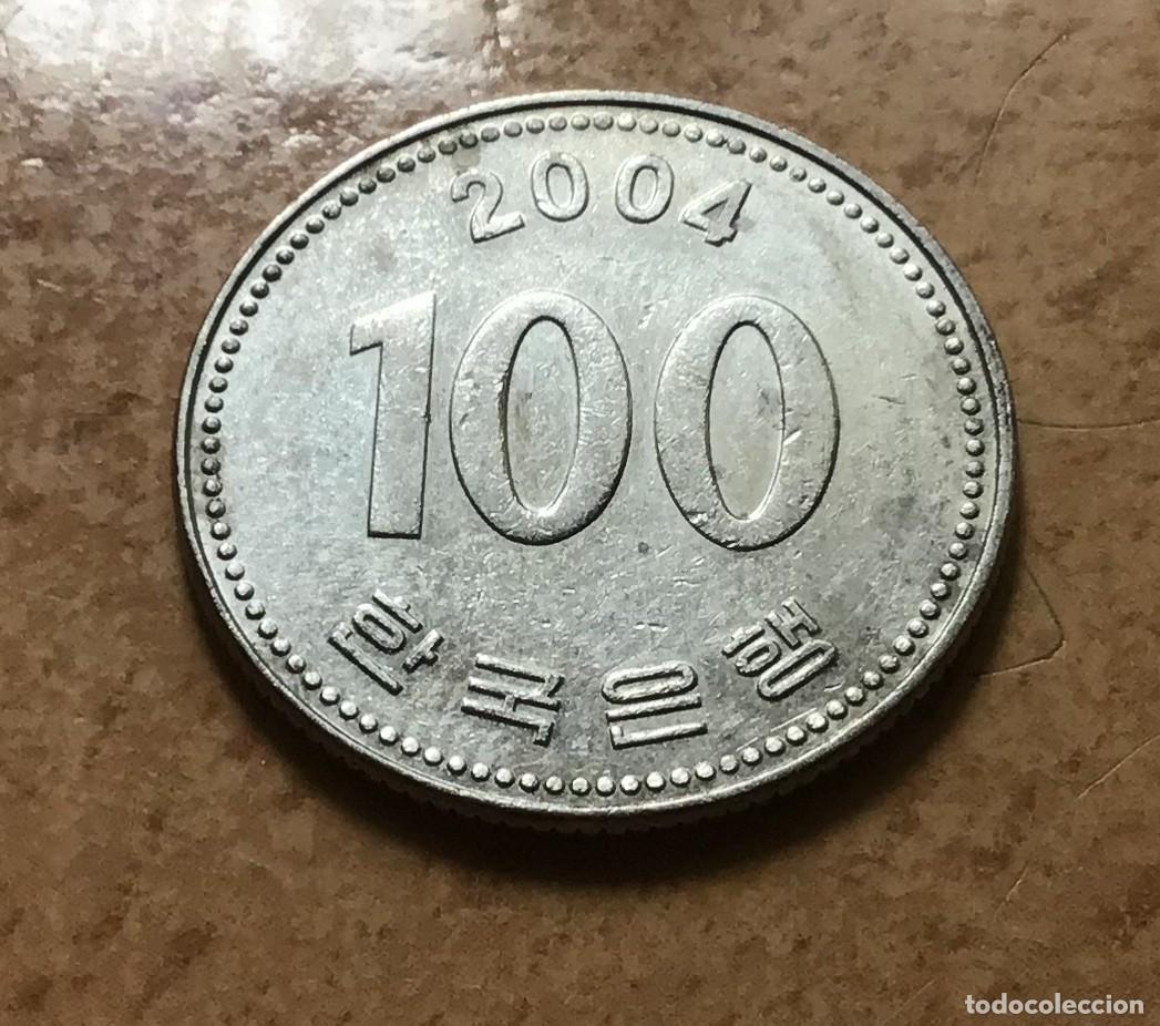 Monedas antiguas de Asia: 100 won de Corea del Sur. A&ntilde;o 2004 - Foto 1