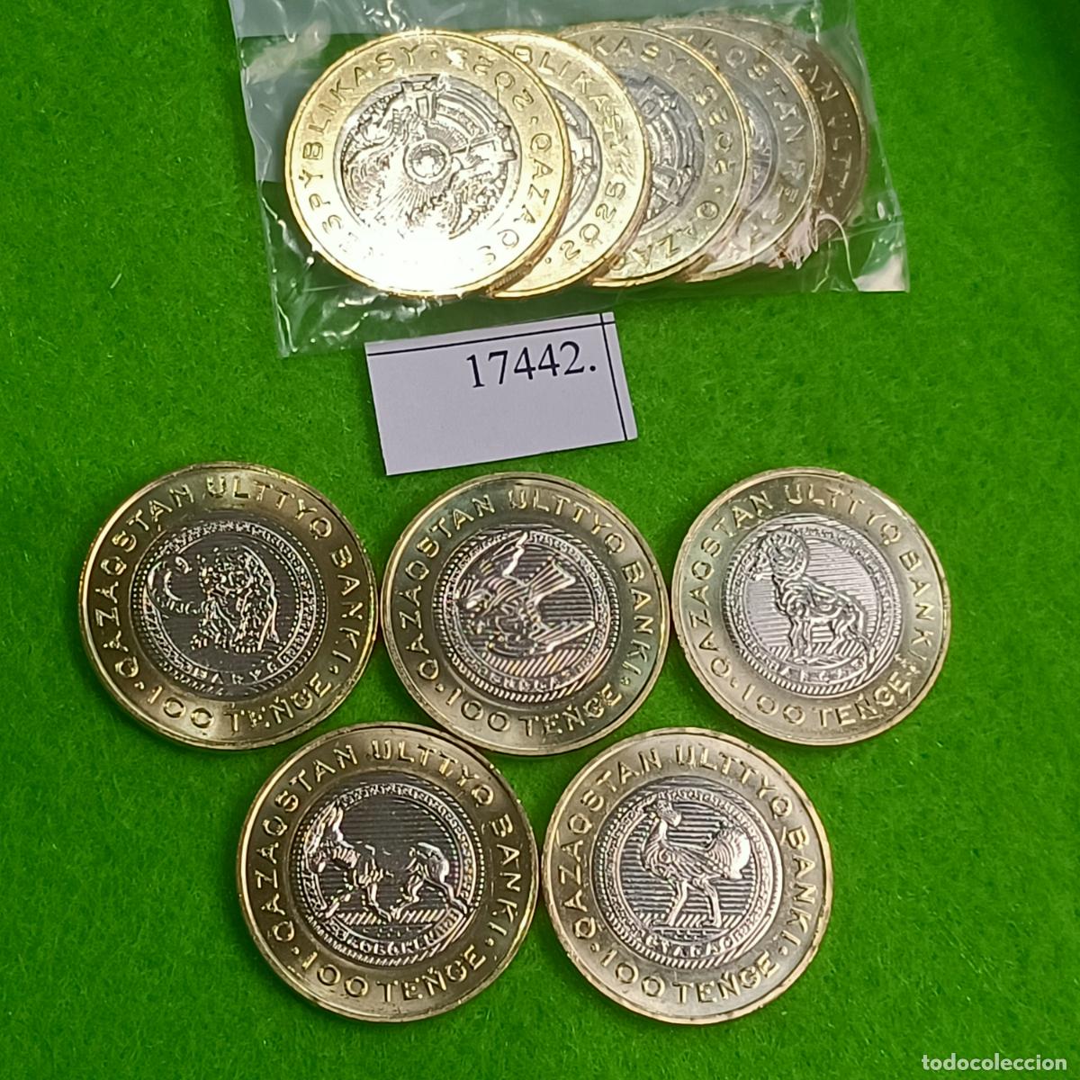 Monedas antiguas de Asia: Kazajistan LOTE DE 5 MONEDAS , 100 tenge, 2025, bimetalicas, Kazajstan , 17442
