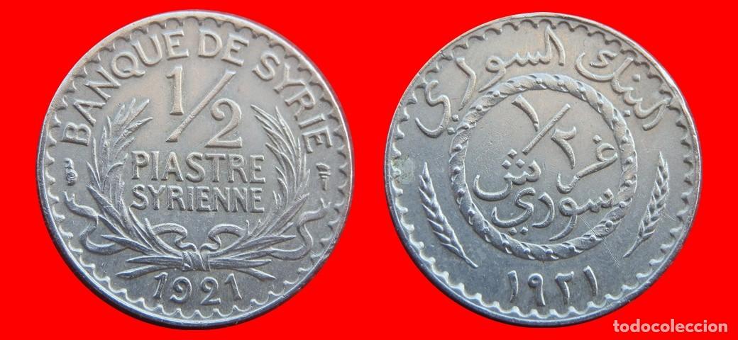 Monedas antiguas de Asia: 1/2 PIASTRA 1921 LIBANO-144659