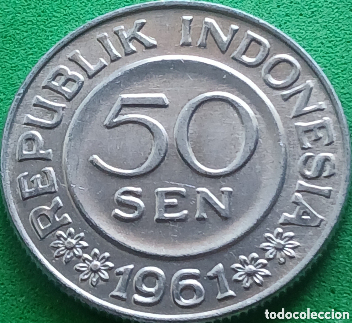 Monedas antiguas de Asia: Indonesia 50 sen 1961 km#14