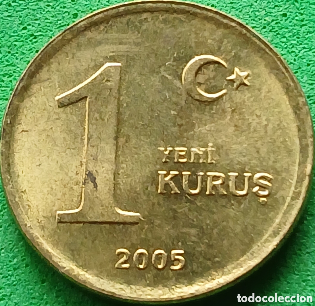 Monedas antiguas de Asia: Turqu&iacute;a 1 nuevo kurus 2005 km#1164