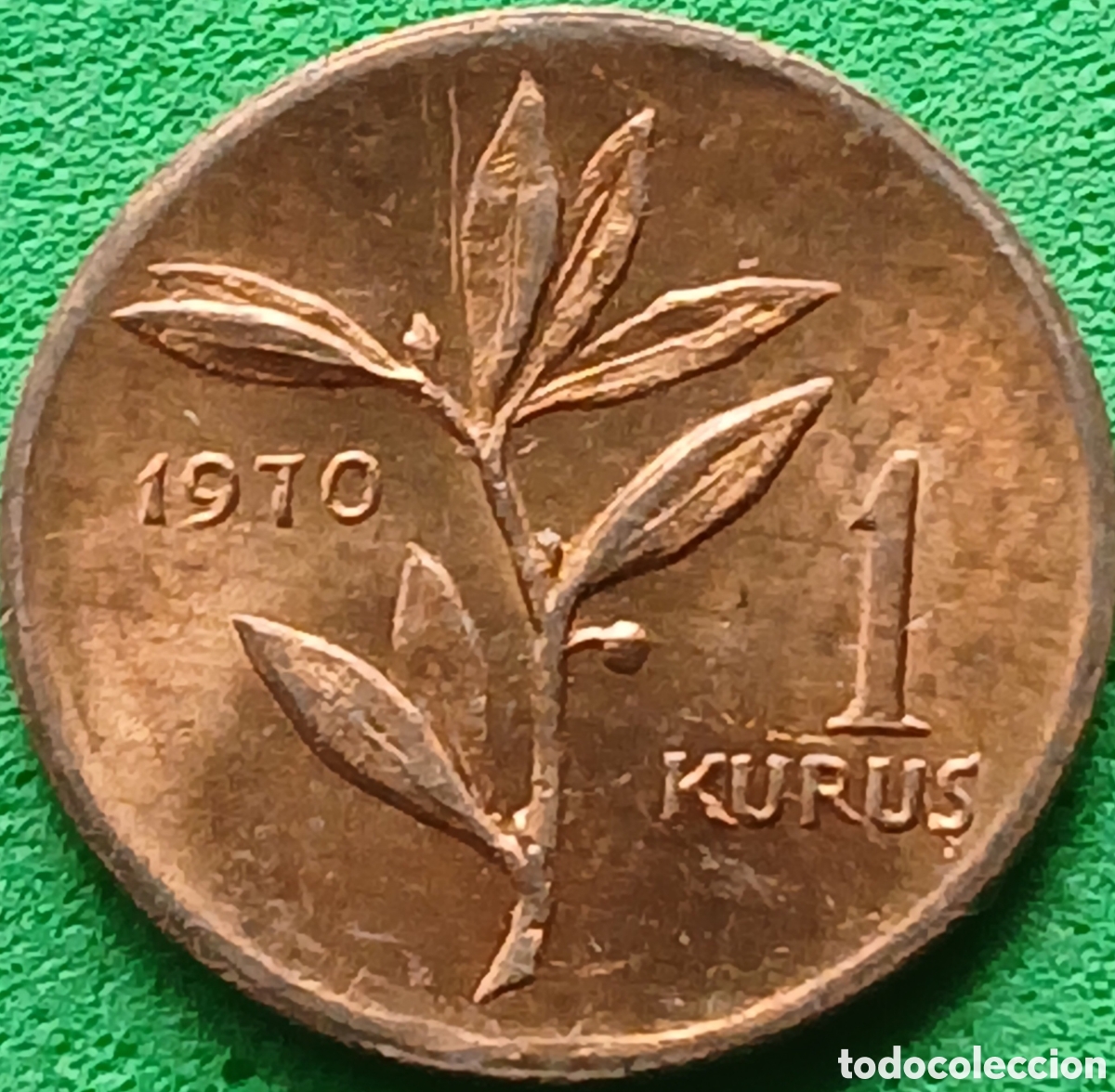 Monedas antiguas de Asia: Turqu&iacute;a 1 kurus 1970 km#895a