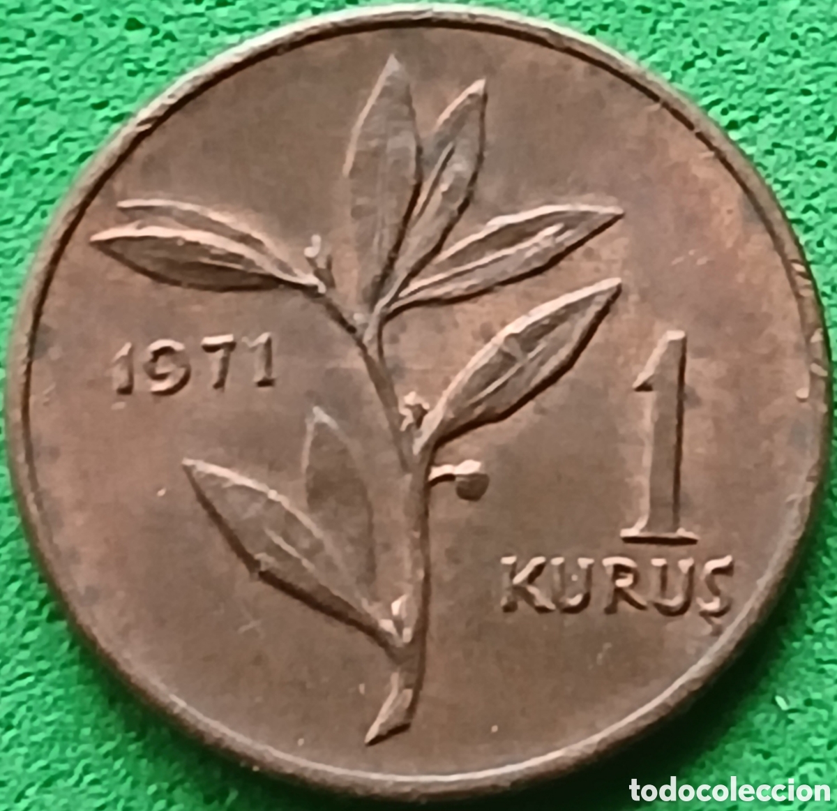 Monedas antiguas de Asia: Turqu&iacute;a 1 kurus 1971 km#895a