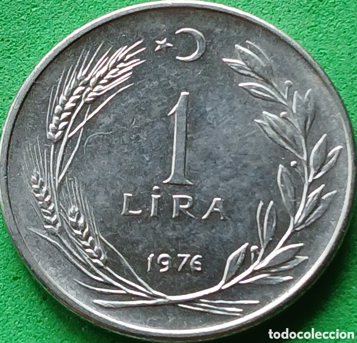 Monedas antiguas de Asia: Turqu&iacute;a 1 lira 1976 km#889a.2