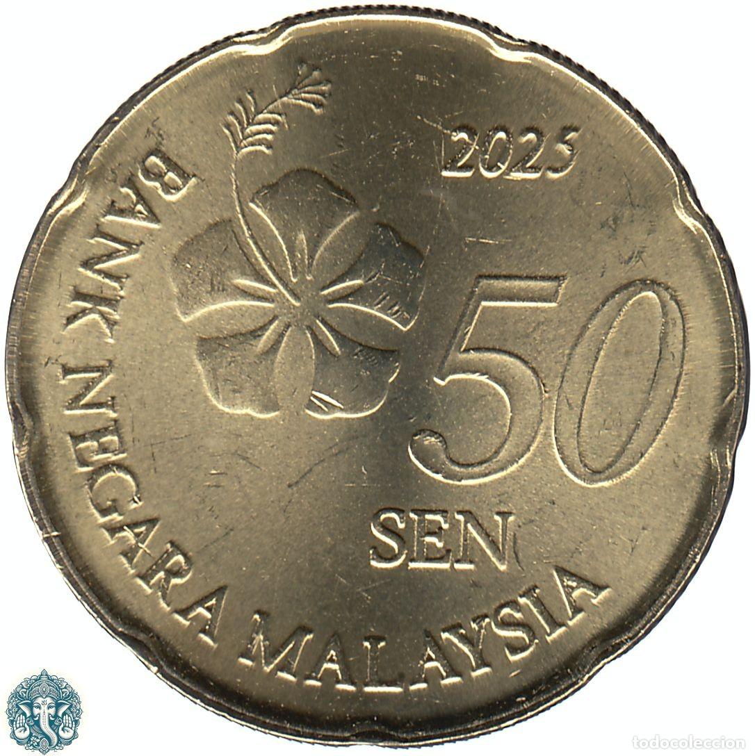 Monedas antiguas de Asia: MALASIA 50 Sen 2025 KM#204