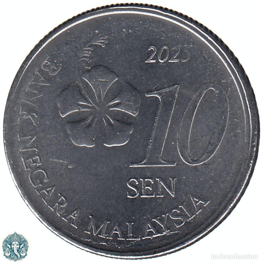 Monedas antiguas de Asia: MALASIA 10 Sen 2025 KM#202