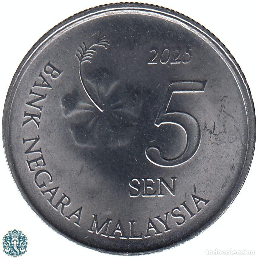 Monedas antiguas de Asia: MALASIA 5 Sen 2025 KM#201