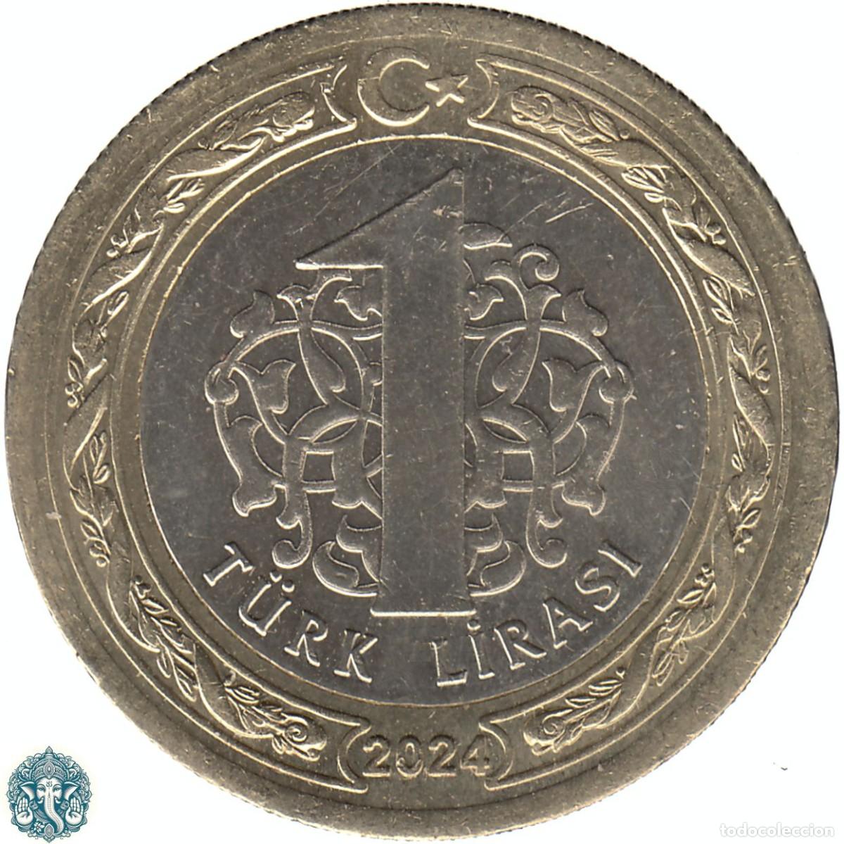 Monedas antiguas de Asia: TURQU&Iacute;A 1 Lira 2024 KM#1575