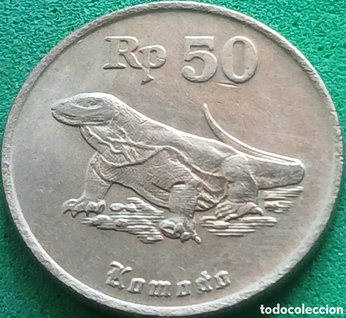 Monedas antiguas de Asia: Indonesia 50 rupias 1992 km#52 poco com&uacute;n