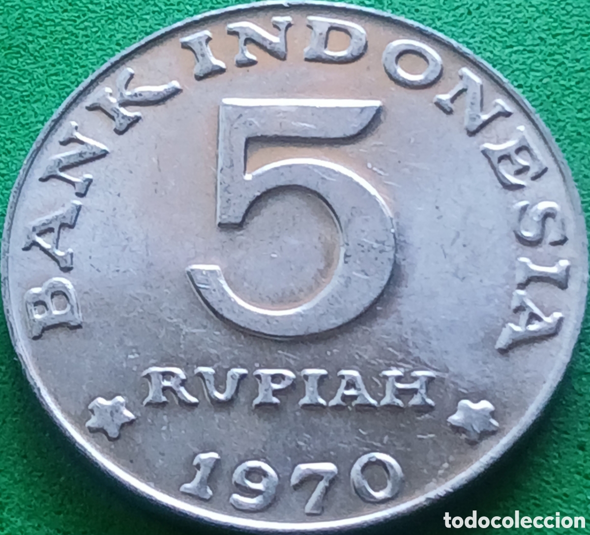 Monedas antiguas de Asia: Indonesia 5 rupias 1970 km#22
