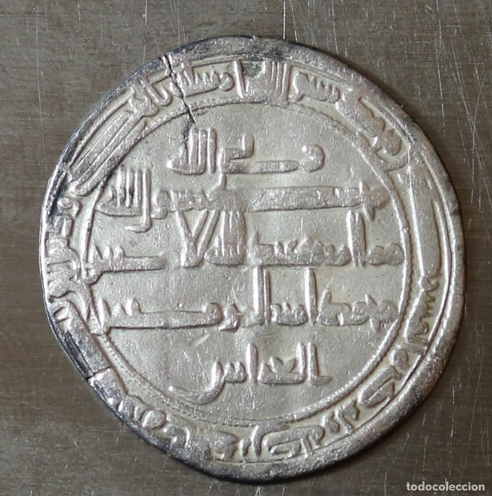 Monedas antiguas de Asia: DIRHAM 172 A.H. (788-789) CALIFATO ABASI. HARUN AL-RASID. CECA MADINAT AS-SALAM
