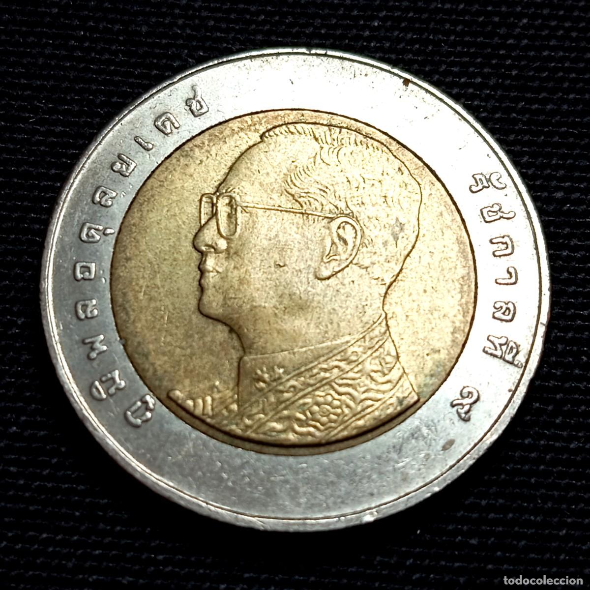 Monedas antiguas de Asia: ⚜️ BBE2 6. Tailandia. 10 baht 2011