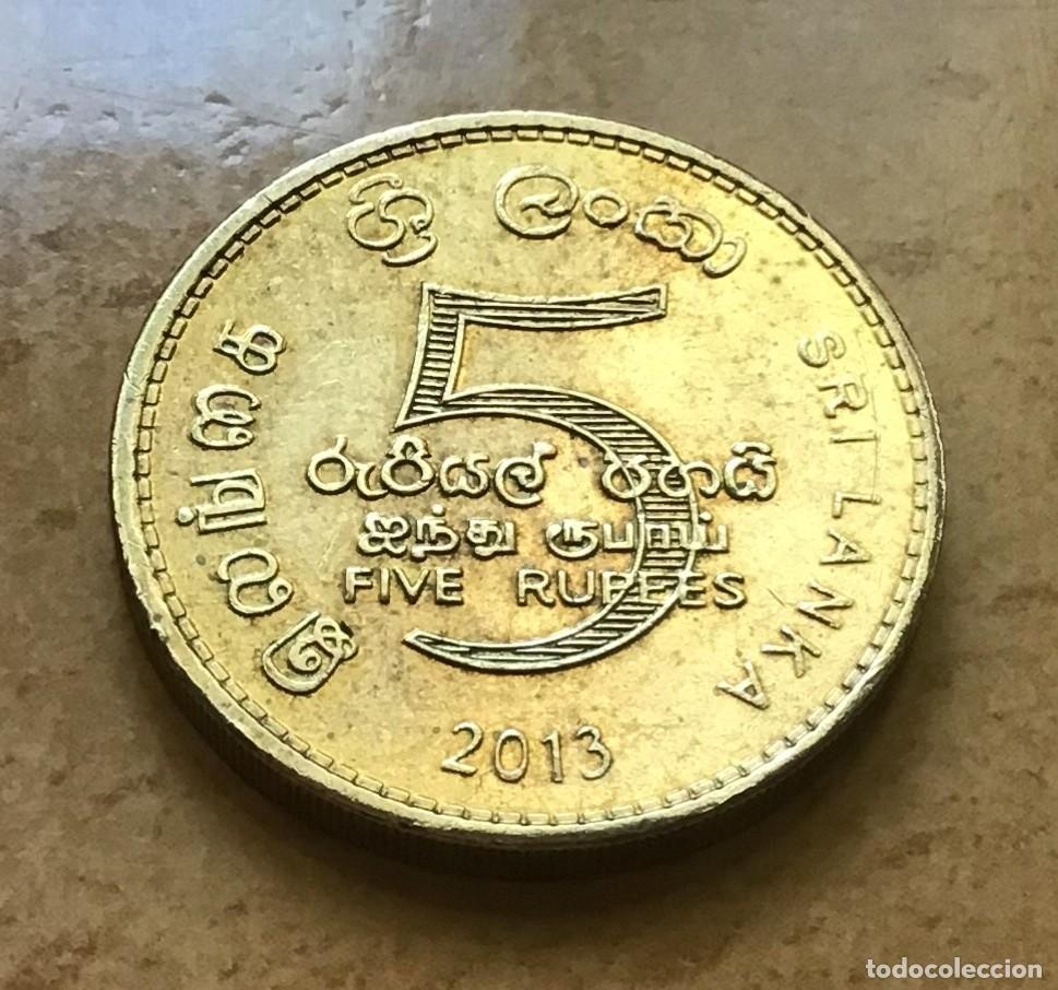 Monedas antiguas de Asia: 5 rupias de Sri Lanka. A&ntilde;o 2013
