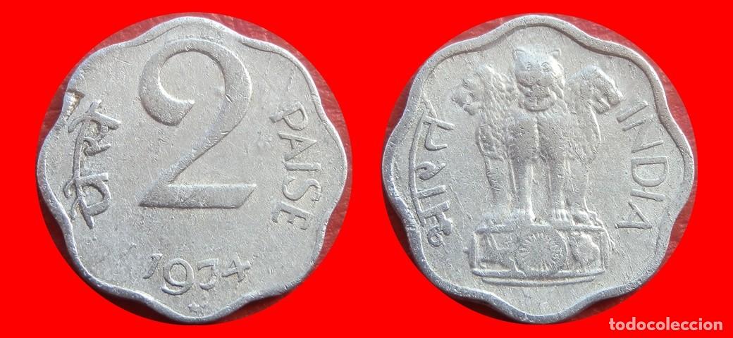 Monedas antiguas de Asia: 1 PAISE 1974 INDIA-144736