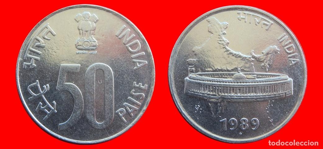 Monedas antiguas de Asia: 50 PAISE 1989 INDIA-144744