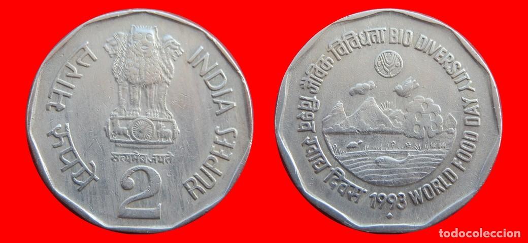 Monedas antiguas de Asia: 2 RUPIAS 1993 INDIA-144750