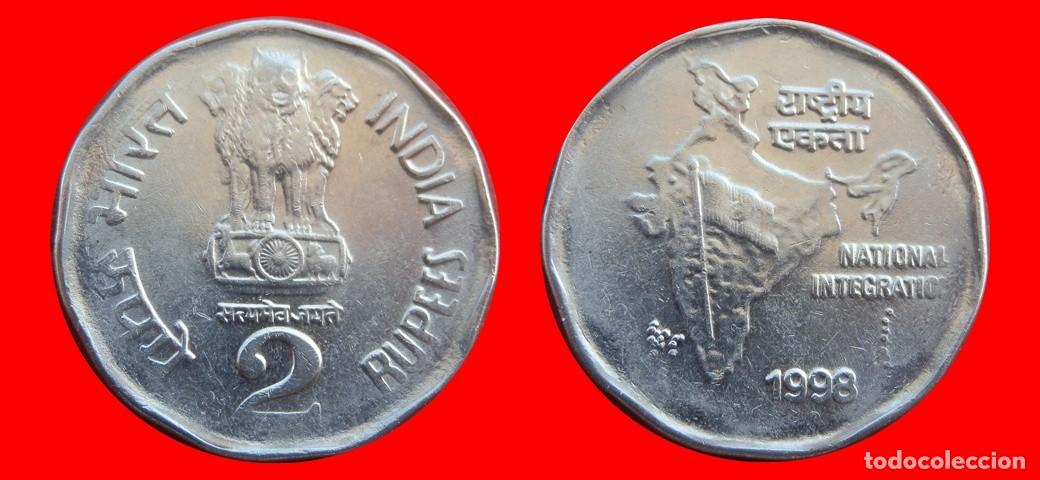 Monedas antiguas de Asia: 2 RUPIAS 1998 INDIA-144754