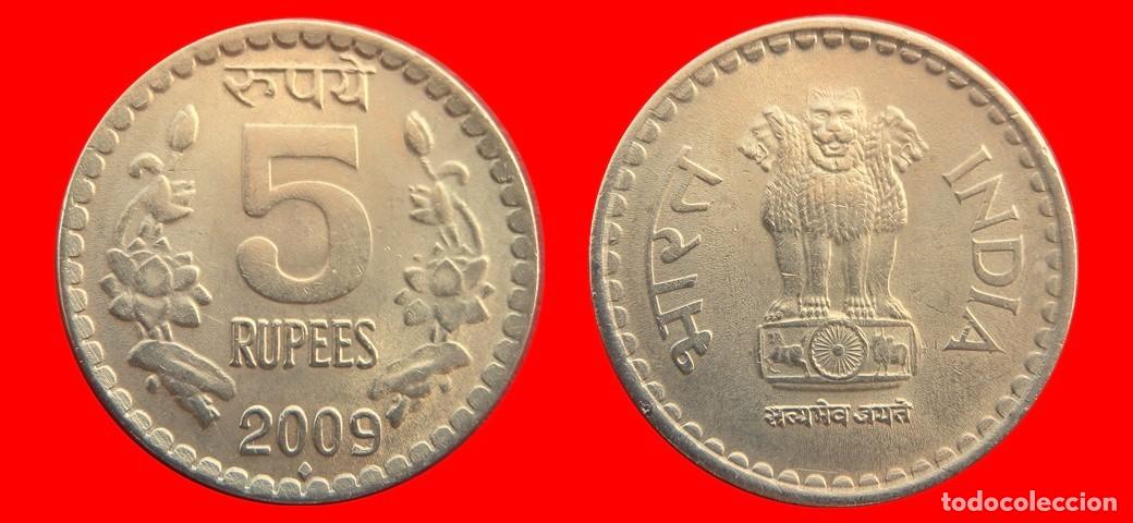 Monedas antiguas de Asia: 5 RUPIAS 2009 INDIA-144768