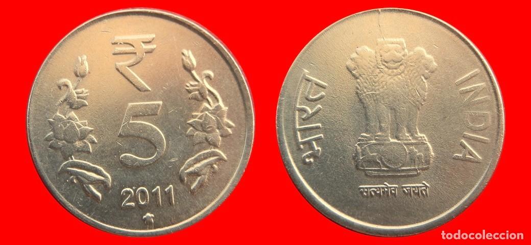 Monedas antiguas de Asia: 5 RUPIAS 2011 INDIA-144770
