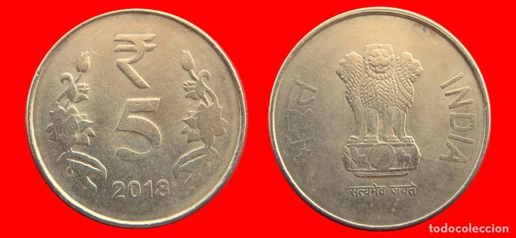 Monedas antiguas de Asia: 5 RUPIAS 2018 INDIA-144771