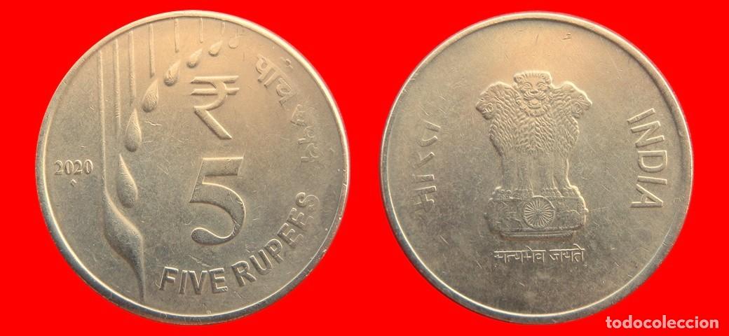 Monedas antiguas de Asia: 5 RUPIAS 2020 INDIA-144772