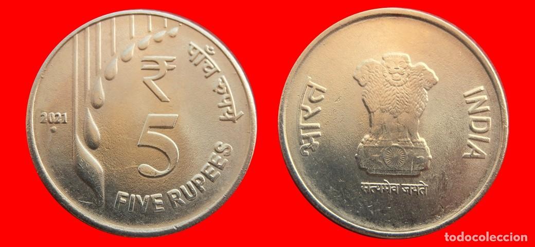 Monedas antiguas de Asia: 5 RUPIAS 2021 INDIA-144773