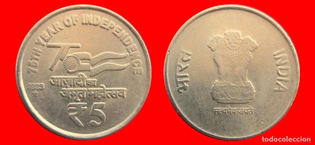 Monedas antiguas de Asia: 5 RUPIAS 2023 INDIA-144775