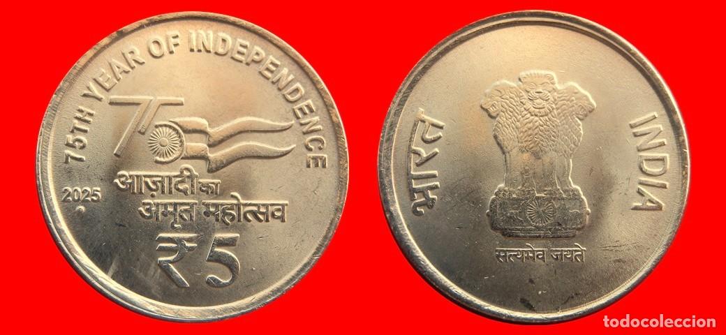 Monedas antiguas de Asia: 5 RUPIAS 2025 INDIA-144776