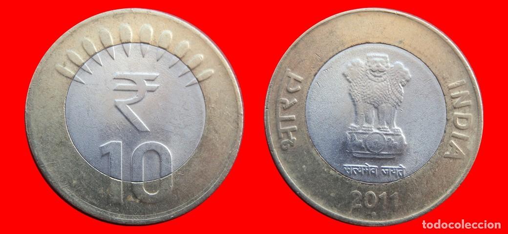 Monedas antiguas de Asia: 10 RUPIAS 2011 INDIA-144777