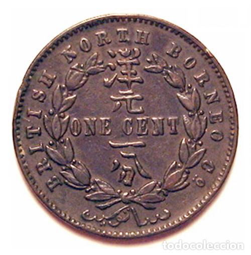 Moedas antigas da &Aacute;sia: BORNEO BRITANICO DEL NORTE - 1 CENT - 1896H - E.B.C. - BRONCE - ESCASA