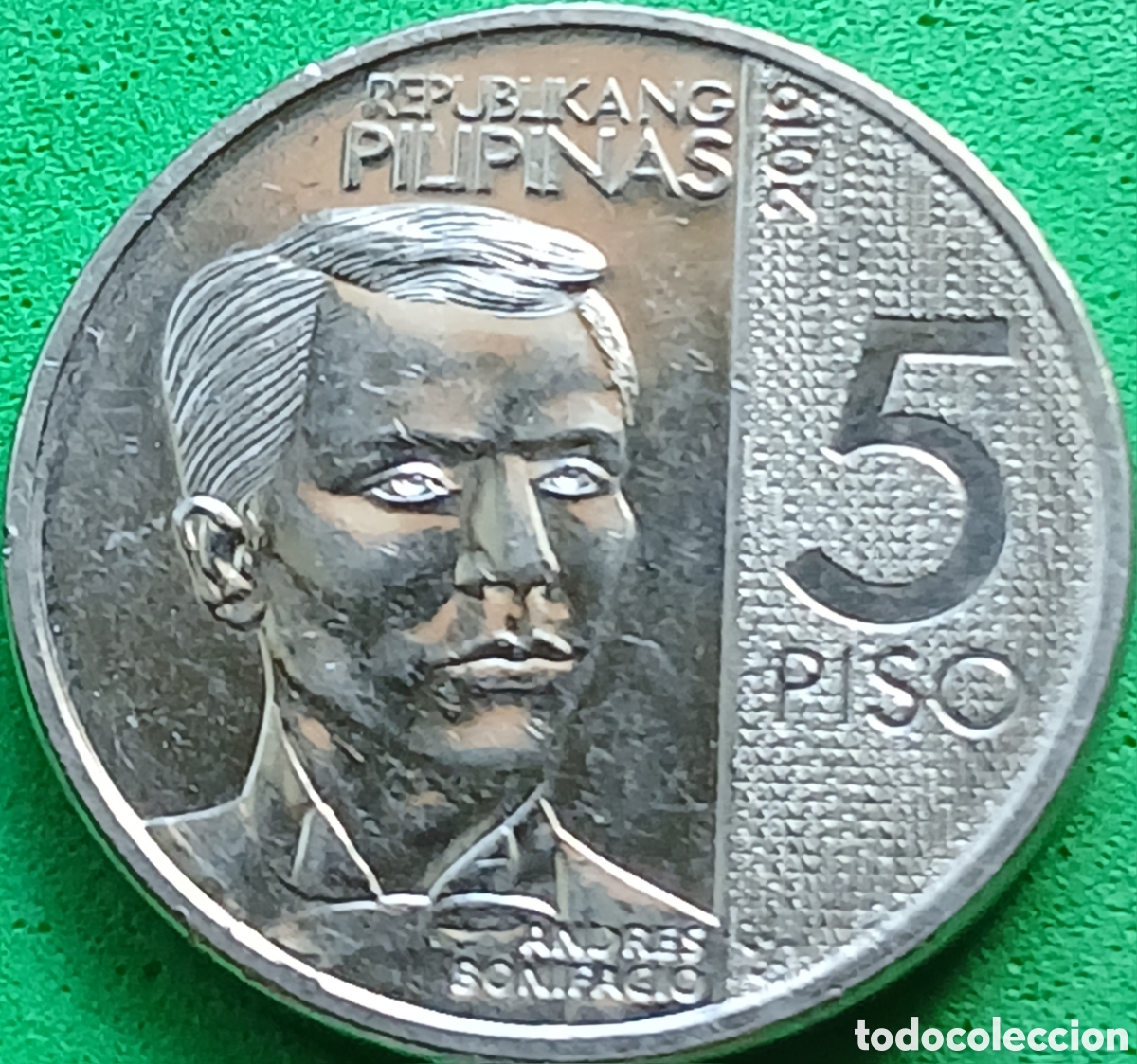 Monedas antiguas de Asia: Filipinas 5 pesos 2019 km#302