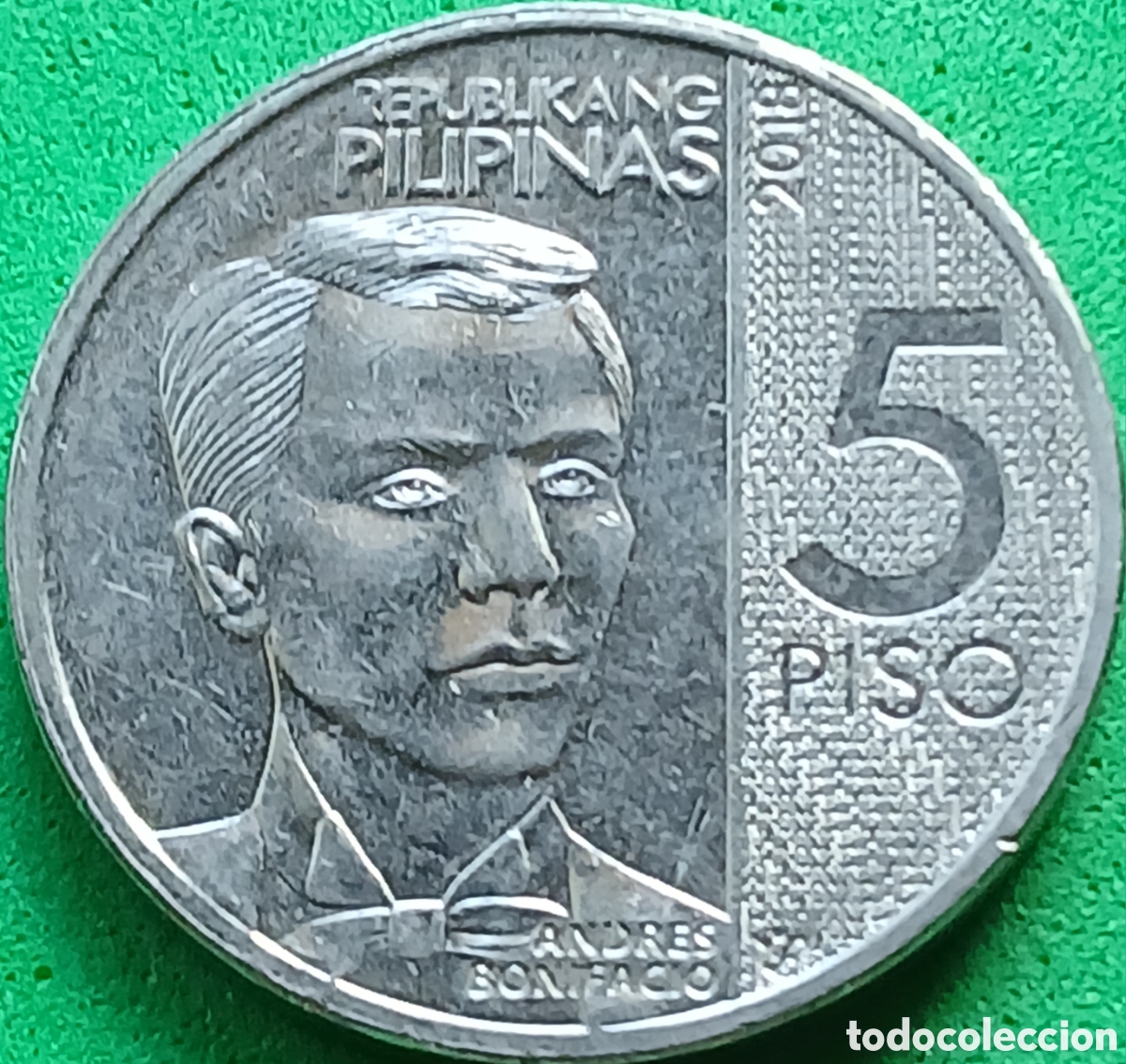 Monedas antiguas de Asia: Filipinas 5 pesos 2018 km#302