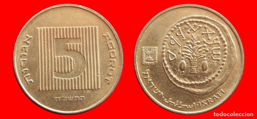 Monedas antiguas de Asia: 5 AGOROT 1998 ISRAEL-144801