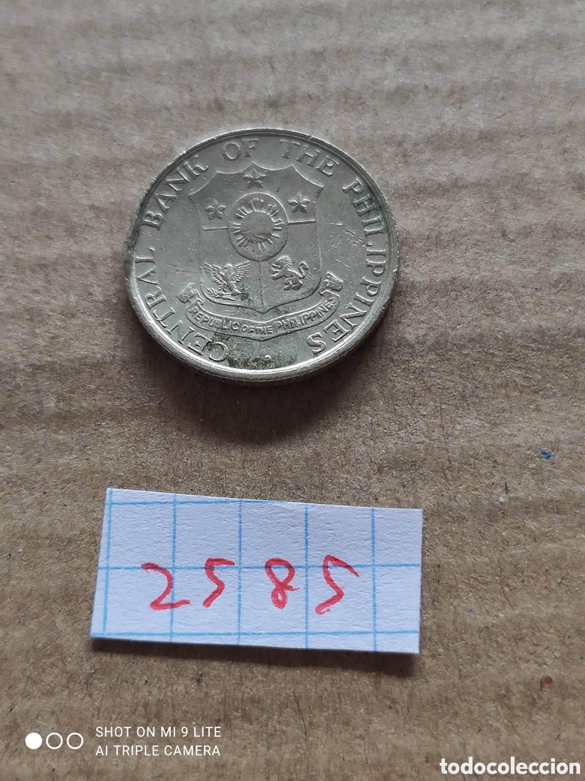 Alte M&uuml;nzen aus Asien: Moneda filipina, 10 c&eacute;ntimos a&ntilde;o 1966