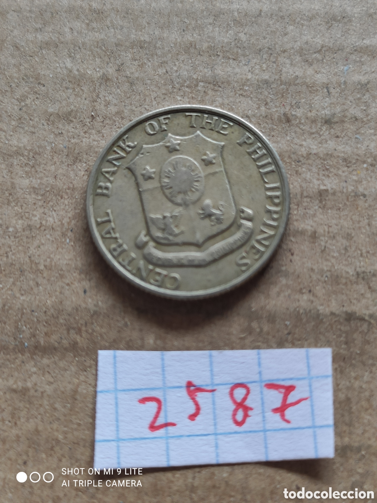 Alte M&uuml;nzen aus Asien: Moneda filipina, 10 c&eacute;ntimos a&ntilde;o 1963