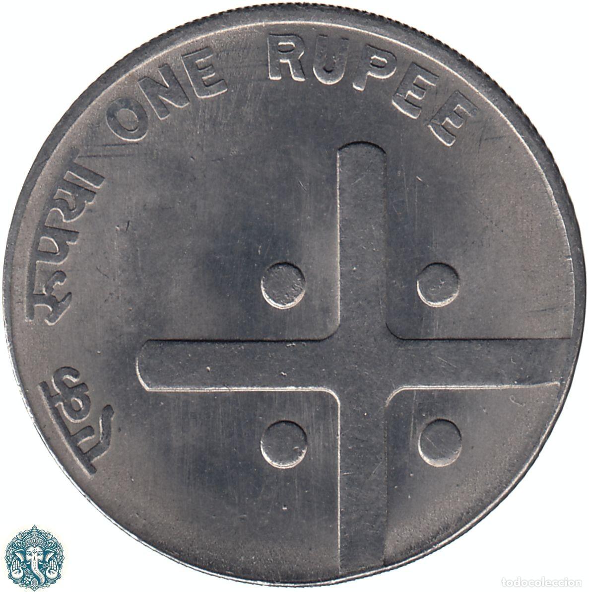 Monedas antiguas de Asia: INDIA 1 Rupia 2005 Ceca ☆ Hyderabad Unidad en la diversidad KM#322